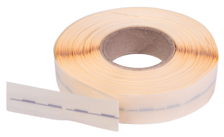 Beveiligingsstrip 32x10mm transparant rol