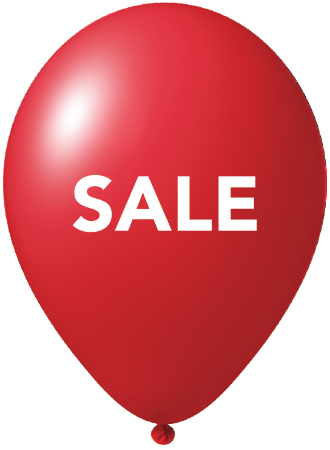 Afbeeldingen van Ballonnen SALE, rood/wit