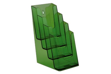 Afbeeldingen van Folderhouder meervoudig 4 vaks 1/3 A4 Neon Green