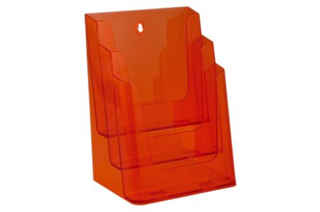 Afbeeldingen van Folderhouder meervoudig 3 vaks A4 Neon Orange