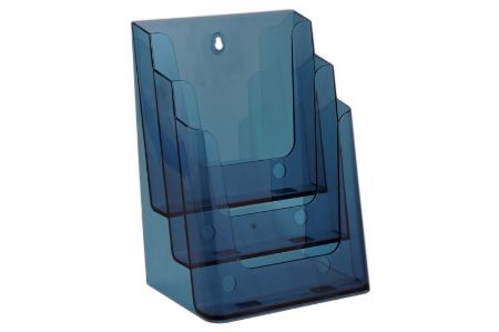Afbeeldingen van Folderhouder meervoudig 3 vaks A4 Neon Blue