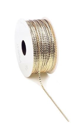 circle cord cadeaulint goud - krullint