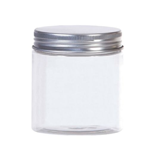 Pet potten 500ml Transparant met schroefdeksel rond 9cm Pet potten 500ml Transparant met schroefdeksel rond 9cm