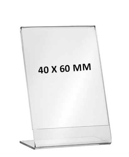 Kaarthouder L-standaard 40x60 mm Kaarthouder L-standaard 40x60 mm