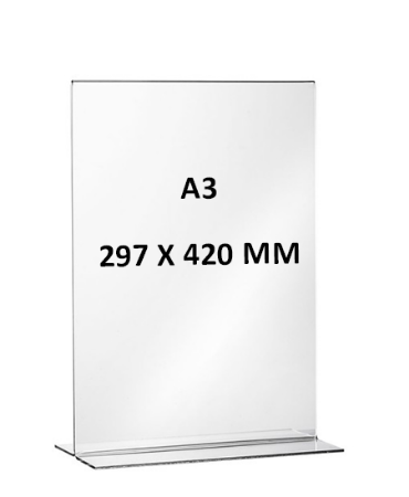 Kaarthouder T-standaard A3