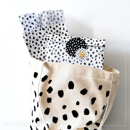 Sfeerfoto Canvas tas - 101 Dots