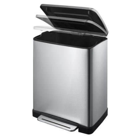 EKO E-Cube pedaalemmer 50 ltr - Mat RVS