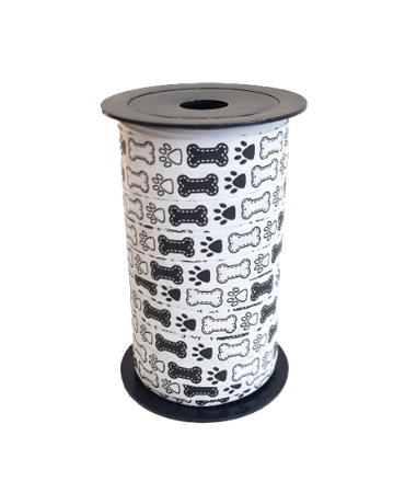 Bedrukt krullint - Hond 10mmx50m