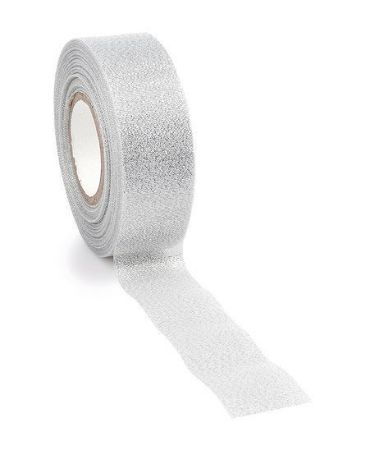 Lucente lint 30mm - Zilver - glitter