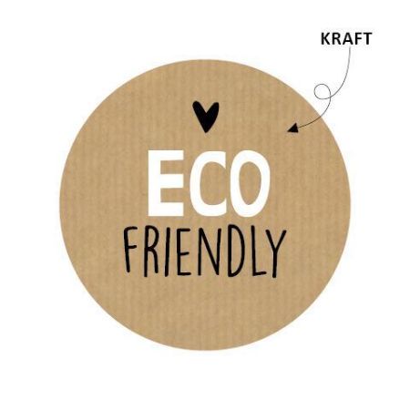 Sticker kraft rond 50mm - ECO Friendly 250p/r