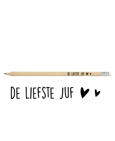 KP® Potloden - De liefste juf, bruin - 25 stuks