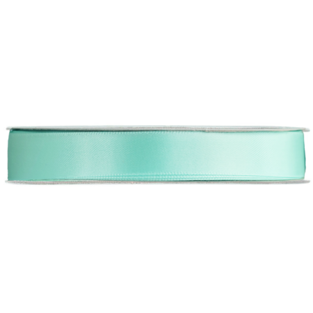 Satijnlint 15mm x 91m, Mintblauw