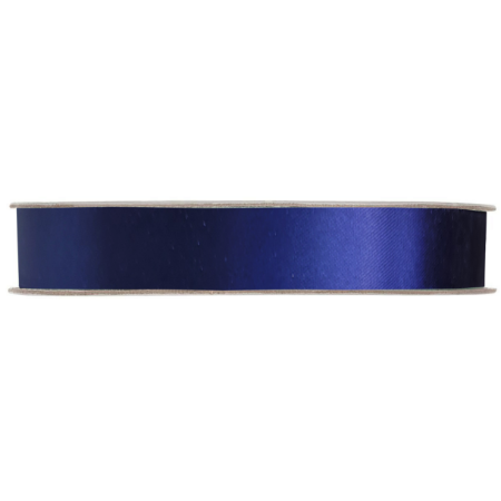 Satijnlint 15mm x 91m, Donkerblauw