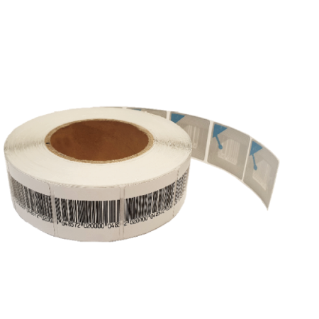 beveiliginglabel 30x30mm wit barcode