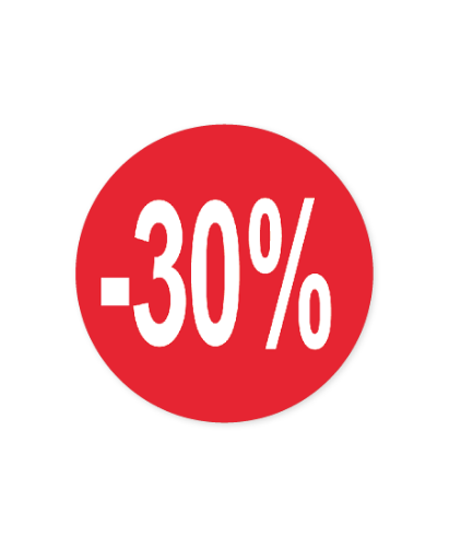 Easy Dot raamsticker -30% 30 cm Rood-witte Easy Dot raamsticker 30 cm, -30% korting, raamstickers SALE, promoties voor winkels