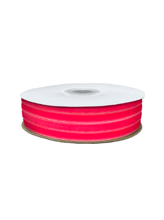 Velvet lint 6mm 30m, fluor pink