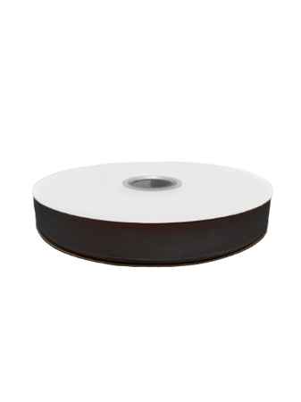 Grosgrain lint 15mm 50m, zwart