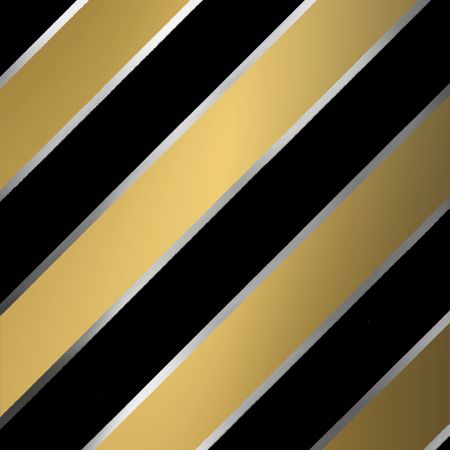 Afbeeldingen van Metallic cadeaupapier 70cm 100m - Bold stripes black/gold