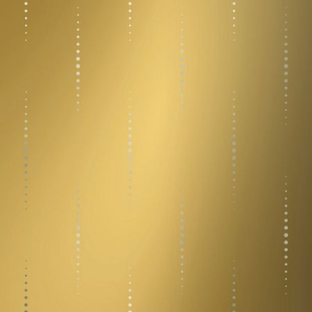 Afbeeldingen van Metallic cadeaupapier 70cm 100m - Metallic drops gold