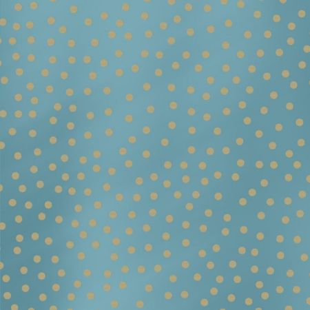 Afbeeldingen van Kraft cadeaupapier 50cm 250m - Spotted Metallic Light Blue