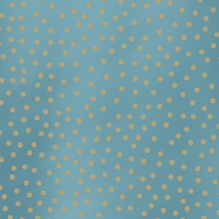 Afbeeldingen van Kraft cadeaupapier 70cm 250m - Spotted Metallic Light Blue