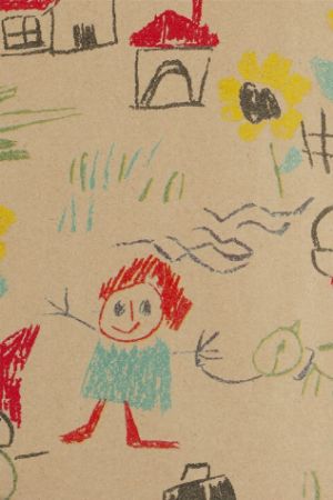 Afbeeldingen van Recycled cadeaupapier 50cm 250m - Wasco