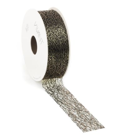 Crispy weblint Deluxe 30mm 10m, Zwart/Goud
