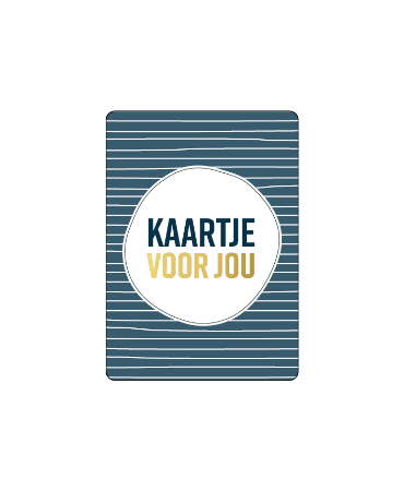 KP® Cadeaukaart - Kaartje voor jou (Blauw) - 74x105mm (A7)