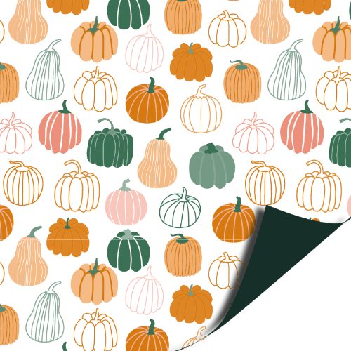 KP® Coated cadeaupapier 100m - Pretty Pumpkins KP® Coated cadeaupapier 100m - Pretty Pumpkins