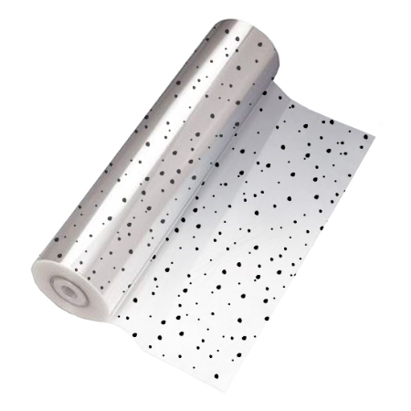 Afbeeldingen van Cellofaan 100m - Sweet Confetti zwart