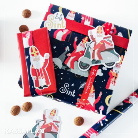 Sfeerbeeld - Satijn lint - Liefs Sinterklaas