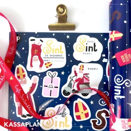 Sfeerbeeld - Satijn lint - Liefs Sinterklaas