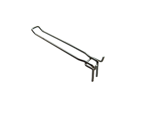 Boardhaak dubbel, 100cm 4mm boardhaak, blisterhaak 10cm. diam. 4mm