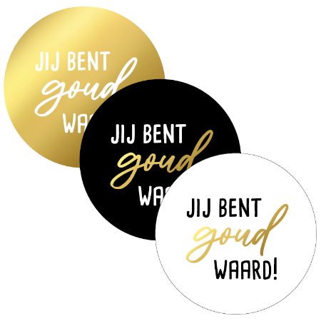 stickers, wensetiketten, sluitstickers, goudfolie