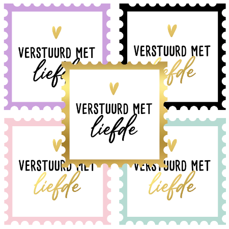 stickers, wensetiketten, sluitstickers, goudfolie