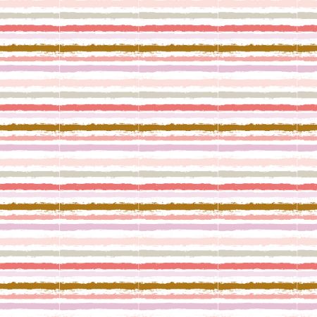 Afbeeldingen van Coated papier 30cm 200m - Painted stripes pink/gold