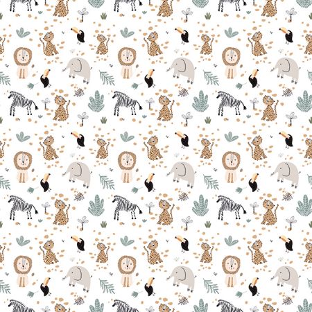 Afbeeldingen van Coated papier 30cm 200m - Sweet animals