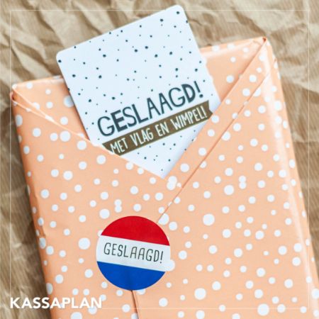 Sfeerbeeld - Wensetiket - geslaagd 