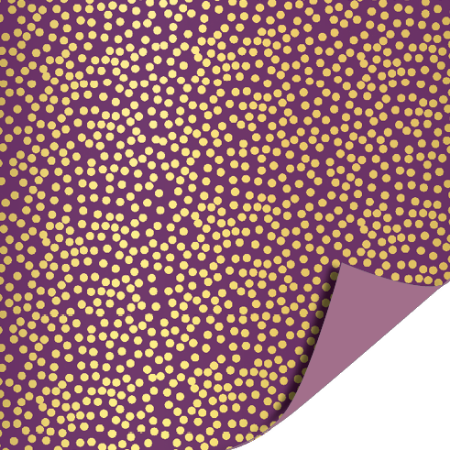 Afbeeldingen van Coated papier 40cm 100m - Minidots Mauve AZ Lilac