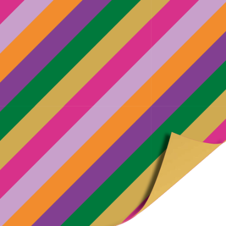 Afbeeldingen van KP® Coated papier 30cm 100m - Funky stripes