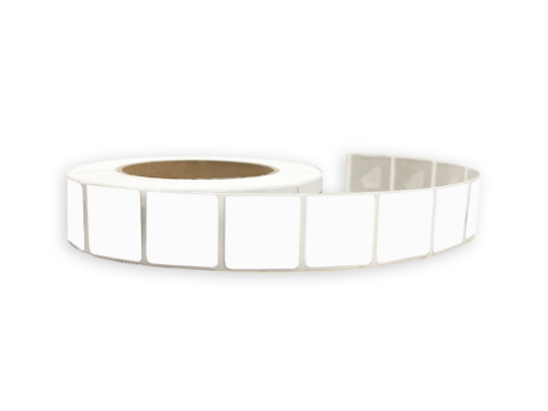 EAS RF label 30x30mm wit - Enkele label beveiligingslabel 30x30mm wit - rol
