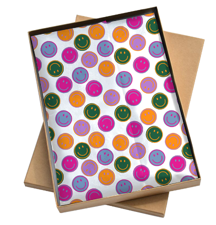 Afbeeldingen van Zijde vloeipapier 50x70cm - Smiley