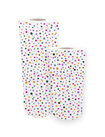 Afbeeldingen van KP® vloeipapier 50cm 200m - Confetti feest