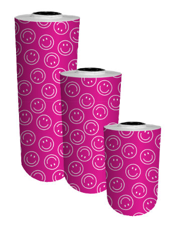 Afbeeldingen van KP® Smiley Roze vloeipapier 30cm - 200m op rol