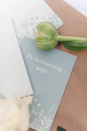 rouwkaart, condoleancekaart, herinneringskaart