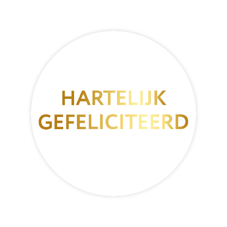 stickers, wensetiketten, sluitstickers, goudfolie, hartelijk gefeliciteerd