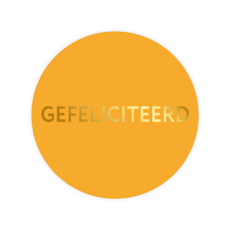 stickers, wensetiketten, sluitstickers, goudfolie, gefeliciteerd