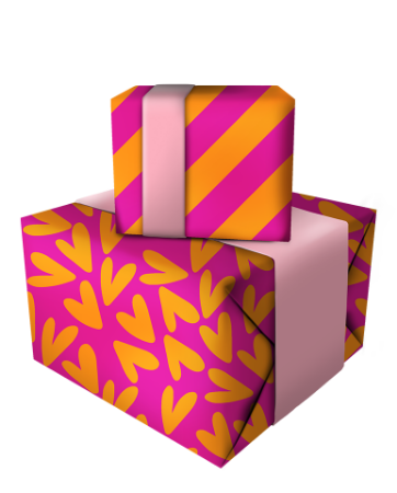 Cadeaupapier 50cm Orange pink combi-deal