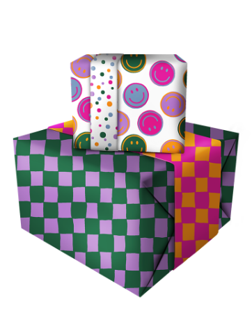 Cadeaupapier 30cm Party time combi-deal