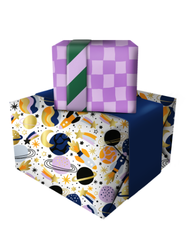 Cadeaupapier 50cm Space combi-deal